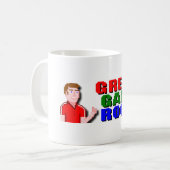 Greg's Game Room Logo Mug 11 oz コーヒーマグカップ (正面左)