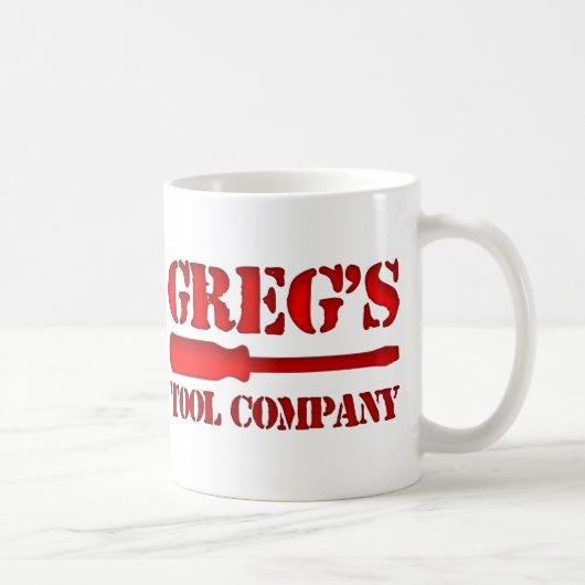 Greg's Tool Companyの コーヒーマグカップ (右)