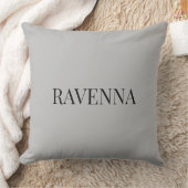 Greige Luxury Serif Personalized Custom Name クッション (ブランケット)