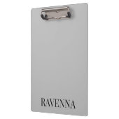 Greige Luxury Serif Personalized Custom Name クリップボード (左)