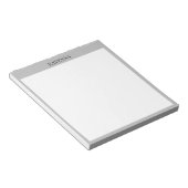 Greige Luxury Serif Personalized Custom Name ノートパッド (アングル)