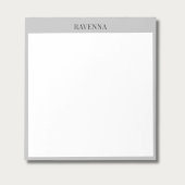Greige Luxury Serif Personalized Custom Name ノートパッド