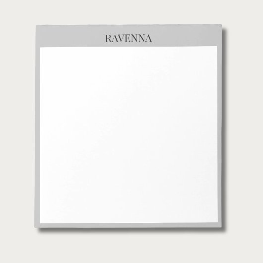 Greige Luxury Serif Personalized Custom Name ノートパッド