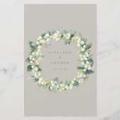 Greige Snowberry+Eucalyptus 3コースメ結婚ニュー (裏面)