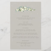 Greige Snowberry+Eucalyptus 4コースメ結婚ニュー (正面)