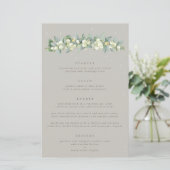 Greige Snowberry+Eucalyptus 4コースメ結婚ニュー (スタンド正面)