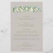 Greige Snowberry+Eucalyptus 4コースメ結婚ニュー (正面)