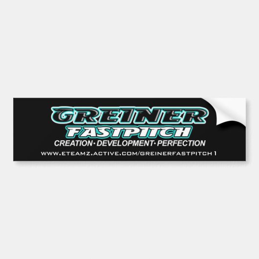 GREINER FASTPITCHのバンパーステッカー バンパーステッカー (正面)