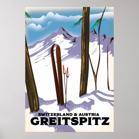 Greitspitz Switzerland & Austria Skiのポスター ポスター (正面)