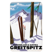 Greitspitz Switzerland & Austria Skiのポスター マグネット (縦)