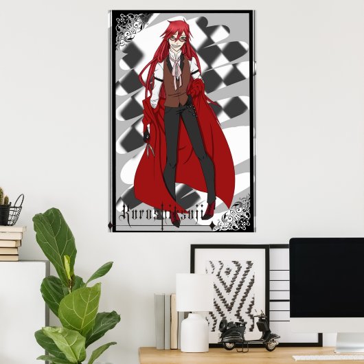 Grell Sutcliff from Kuroshitsuji  Black Butler ポスター (ホームオフィス)