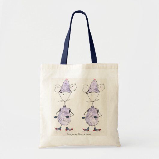 Grelotte, Grelotte, Designed by Plume de Souris トートバッグ (正面)