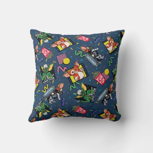 Gremlins™ 80's Retrowave Pattern クッション (裏面)
