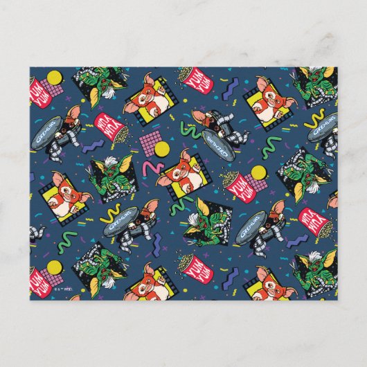Gremlins™ 80's Retrowave Pattern ポストカード (正面)