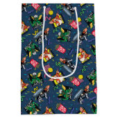 Gremlins™ 80's Retrowave Pattern ミディアムペーパーバッグ (裏面)