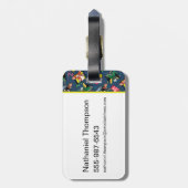 Gremlins™ 80's Retrowave Pattern ラゲッジタグ (裏面縦)