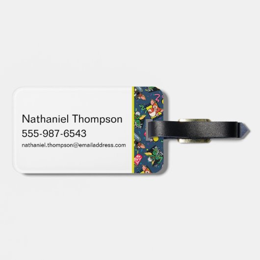 Gremlins™ 80's Retrowave Pattern ラゲッジタグ (裏面横)