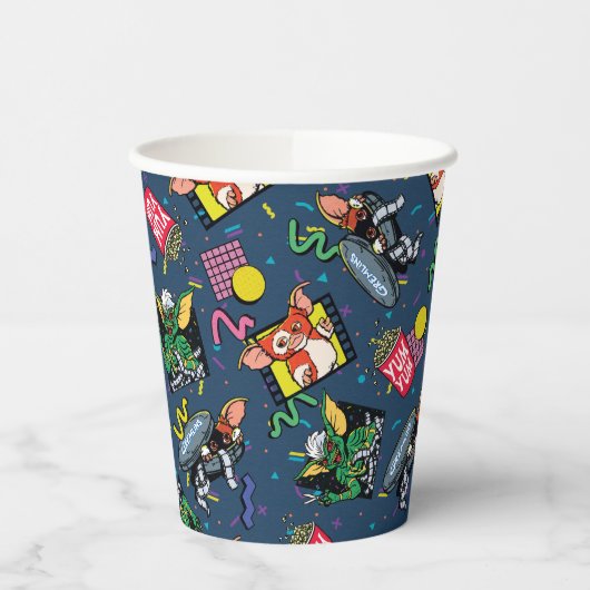 Gremlins™ 80's Retrowave Pattern 紙コップ (左)