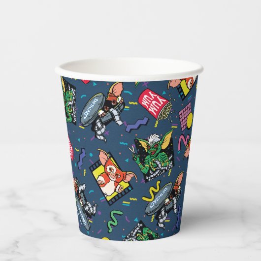 Gremlins™ 80's Retrowave Pattern 紙コップ (正面)