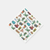 Gremlins™ Sticker Fun Pattern スタンダードカクテルナプキン (角)