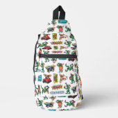 Gremlins™ Sticker Fun Pattern スリングバッグ (正面)