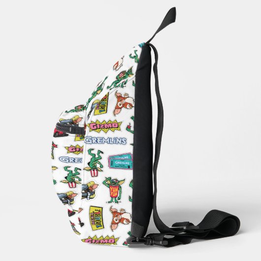 Gremlins™ Sticker Fun Pattern スリングバッグ (右)