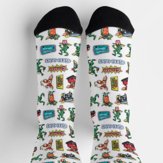 Gremlins™ Sticker Fun Pattern ソックス (上部)