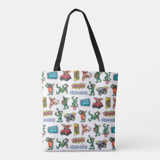 Gremlins™ Sticker Fun Pattern トートバッグ (裏面)