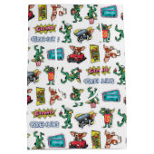 Gremlins™ Sticker Fun Pattern ミディアムペーパーバッグ (裏面)