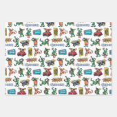 Gremlins™ Sticker Fun Pattern ラッピングペーパーシート (正面2)