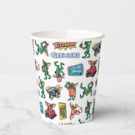 Gremlins™ Sticker Fun Pattern 紙コップ (左)