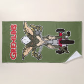 Gremlins | Stripe Riding Tricycle ビーチタオル (正面)