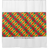 GRENADA CARRIACOUカスタマイズ可能な聖なる書物、 経典 シャワーカーテン (正面)