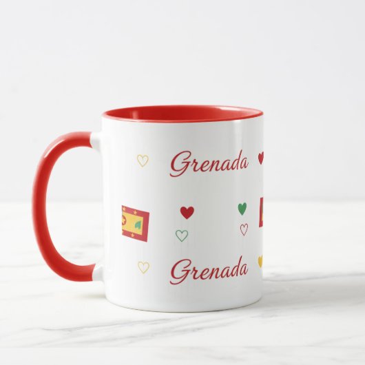 Grenada Roots Pattern Mug | Caribbean Flag マグカップ (左)