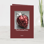 Grenade heart Valentine's Day Card カード (裏面)