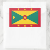 Grenadian flag Stickers 長方形シール (バッグ)