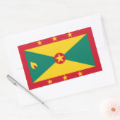 Grenadian flag Stickers 長方形シール (封筒)