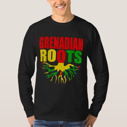 Grenadian Roots Grenada Pride Flag Tシャツ (正面)