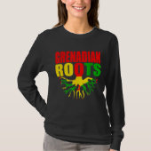 Grenadian Roots Grenada Pride Flag Tシャツ (正面)