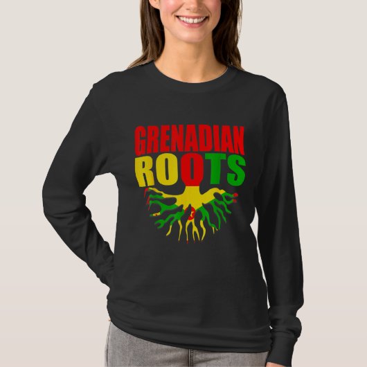 Grenadian Roots Grenada Pride Flag Tシャツ (正面)