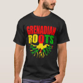 Grenadian Roots Grenada Pride Flag Tシャツ (正面)