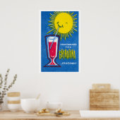 Grenadine Drink Sun - Matchbox Print - Aesthetic ポスター (キッチン)