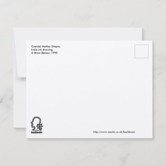 Grendel Mother Dream、Brian Benson Flat Card (裏面)