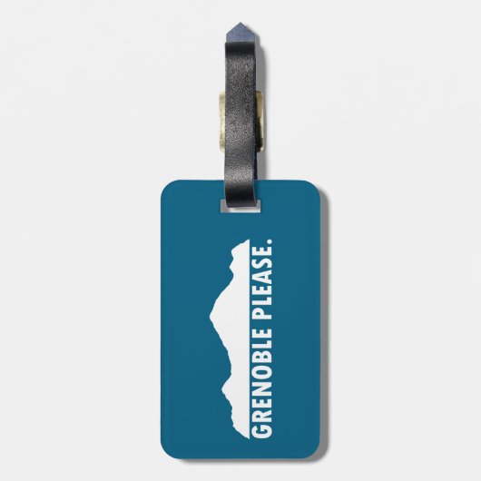 Grenoble France Please ラゲッジタグ (裏面縦)