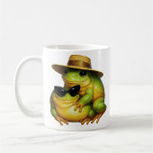 Grenouille Cool Humour コーヒーマグカップ (左)