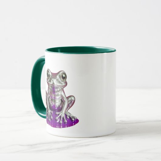 grenouille figurine argent マグカップ (正面左)
