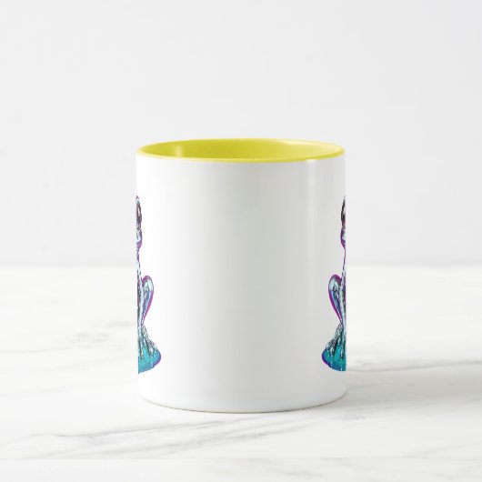 grenouille néon chrome マグカップ (中央)