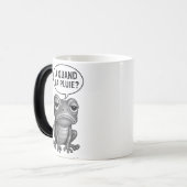 Grenouille Noir Blanc Slogan モーフィングマグカップ (正面左)