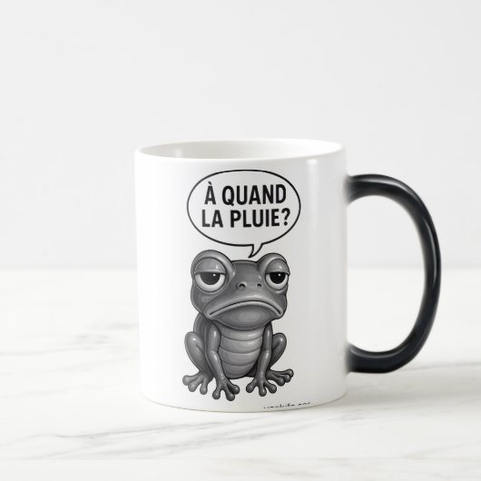 Grenouille Noir Blanc Slogan モーフィングマグカップ (右)