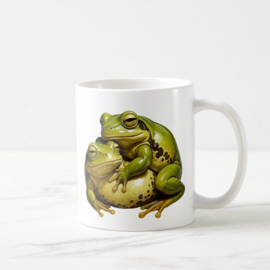 Grenouilles amoureuses コーヒーマグカップ (右)